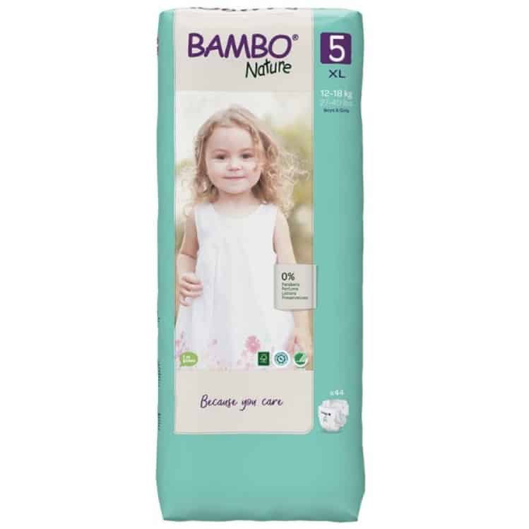 Couches BAMBO Taille 5 – 12/18 kg